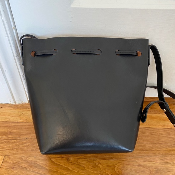 Mansur Gavriel | Mini Black/Ballerina Bucket Bag - Picture 3 of 6